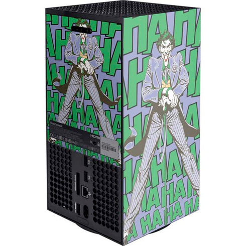 DC Comics The Joker Vintage pose pattern XBox Series X Digital Edition Console Skin